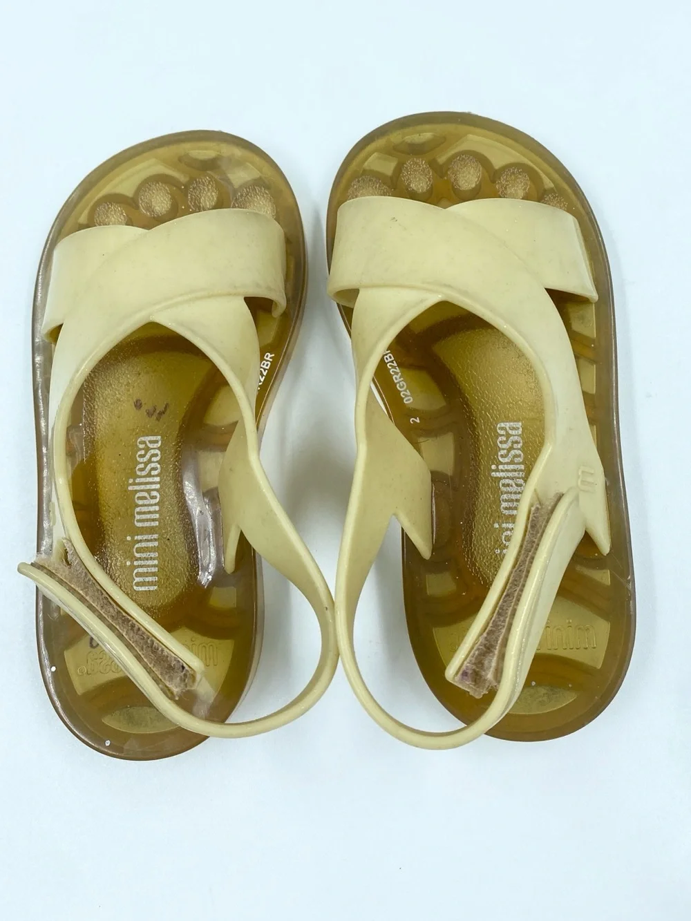 Mini Melissa Strappy Jelly Criss Cross Sandals 8